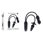 Double My Pleasure - Silicone Rechargeable - Black