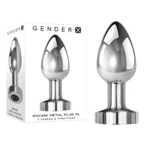 Rockin Metal Plug XL - Rechargeable - Silver
