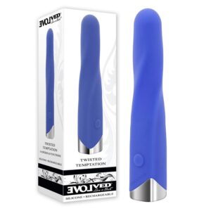 Twisted Temptation - Silicone Rechargeable - Blue