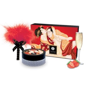 SHUNGA - Poudre de massage - Vin pétillant fraise