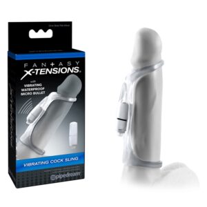 FX - VIBRATING COCK SLING- CLAIR