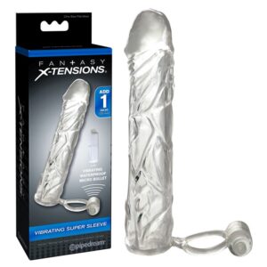 FX - VIBRATING SUPER SLEEVE- CLAIR