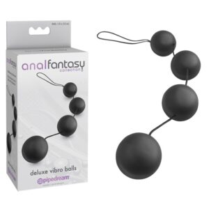 ANAL FANTASY COLLECTION DELUXE VIBRO BALLS - BLACK