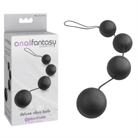 ANAL FANTASY COLLECTION DELUXE VIBRO BALLS - BLACK