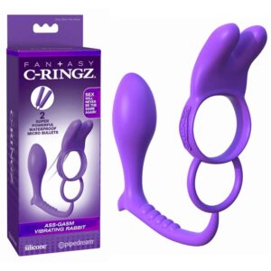 C-RINGZ ASS-GASM VIBRATING RABBIT MAUVE