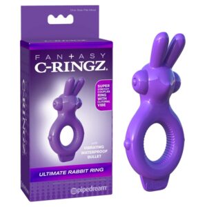 C-RINGZ ULTIMATE RABBIT RING MAUVE
