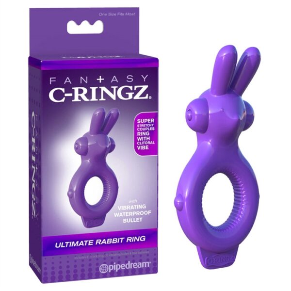 C-RINGZ ULTIMATE RABBIT RING MAUVE