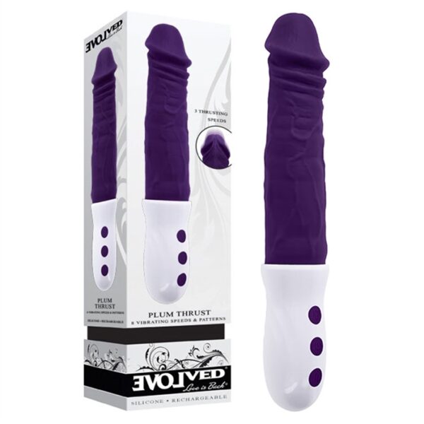 Plum Thrust - Silicone Rechargeable - Black