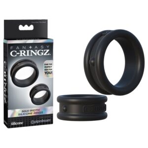 C-RINGZ MAX WIDTH SILICONE RINGS NOIR