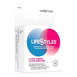 Condom Lifestyle Ultra Nervuré 3/Bte