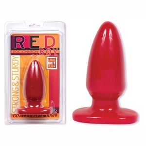 RED BOY BUTT PLUG 5" RED