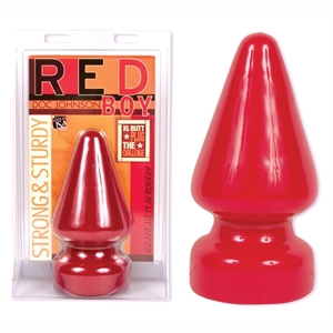 RED BOY BUTT PLUG 9" RED