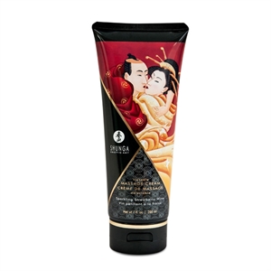 CREME DE MASSAGE COMESTIBLE VIN PETILLANT FRAISE