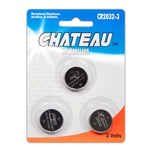 PILE CR2032 3PK LITHIUM 3 VOLT