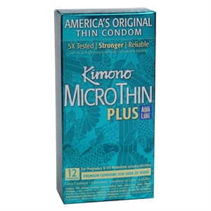 KIMONO MICRO THIN PLUS AQUA LUBE BOITE 12 UNITES
