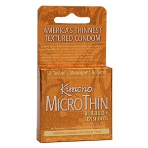 KIMONO MICROTHIN RIBBED SENSIDOTS BOITE 3 UNITES
