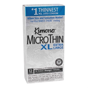 KIMONO MICROTHIN XL EXTRA LARGE BOITE 12 UNITES