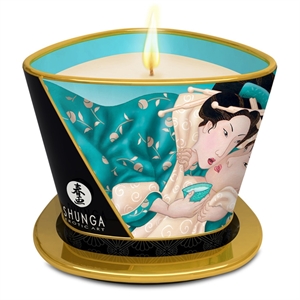 SHUNGA CHANDELLE A MASSAGE FLEURS DE ILES