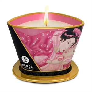 SHUNGA CHANDELLE A MASSAGE PÉTALES DE ROSES
