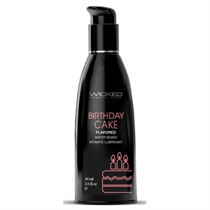 Water Based Birthday Cake Flavored Lubricant 2 oz