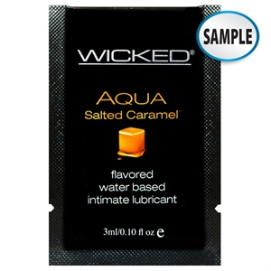 WICKED- AQUA SALTED CARAMEL PACKETTE- 0.1 ON (3ML)