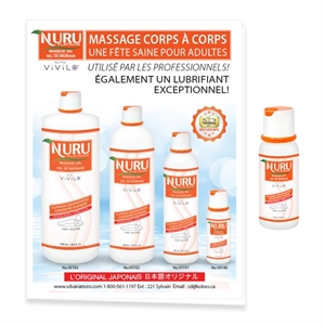 Nuru Pamphlet Français + Échantillon 60ml