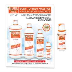 Nuru Pamphlet Anglais + Échantillon 60ml