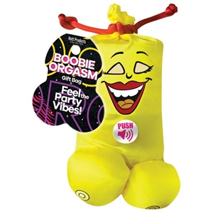 Boobie Orgasm Gift Bag - Yellow