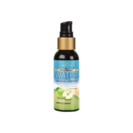 Sensuva Natural Water-Based – Hydratant personnel aromatisé - 1,9 oz - Pomme Candy